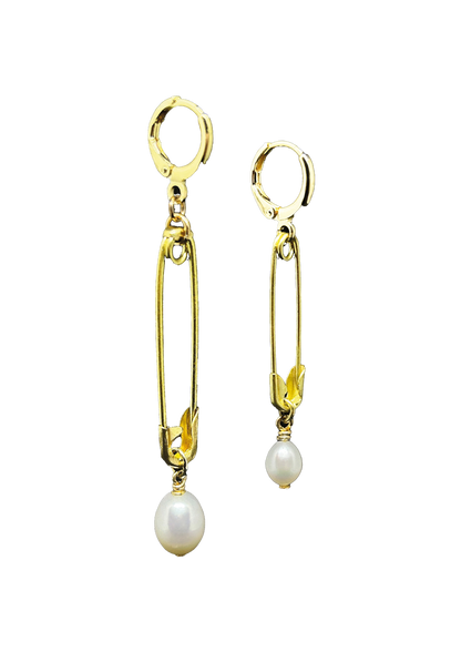 Gold TERROR TWINS earrings