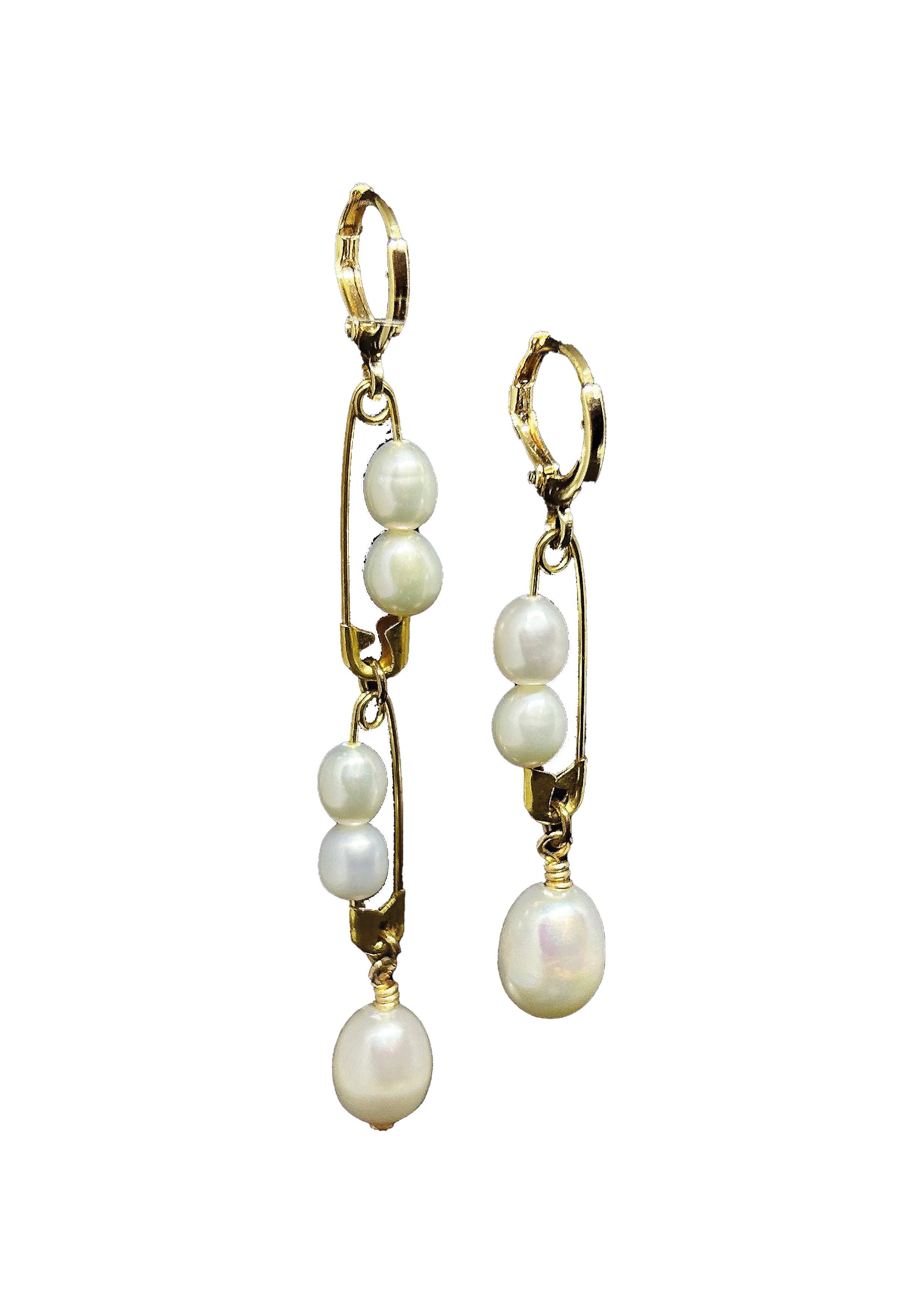 Gold TOXIC TWINS earrings