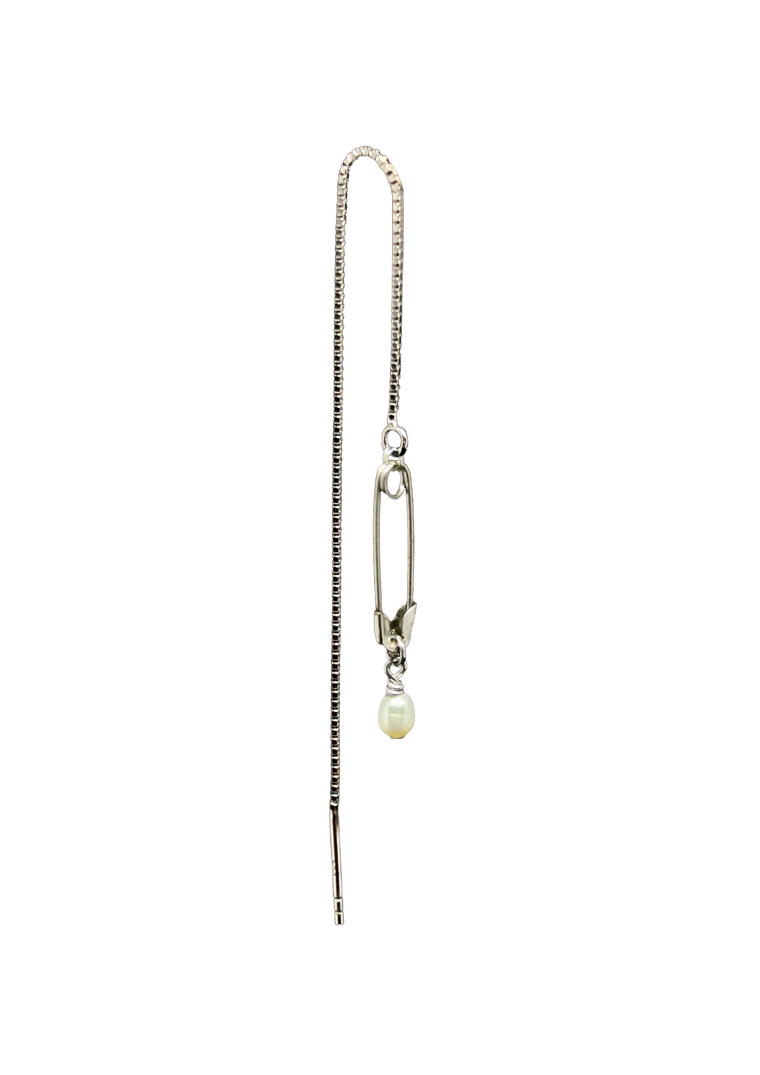 Silver ALICE earring
