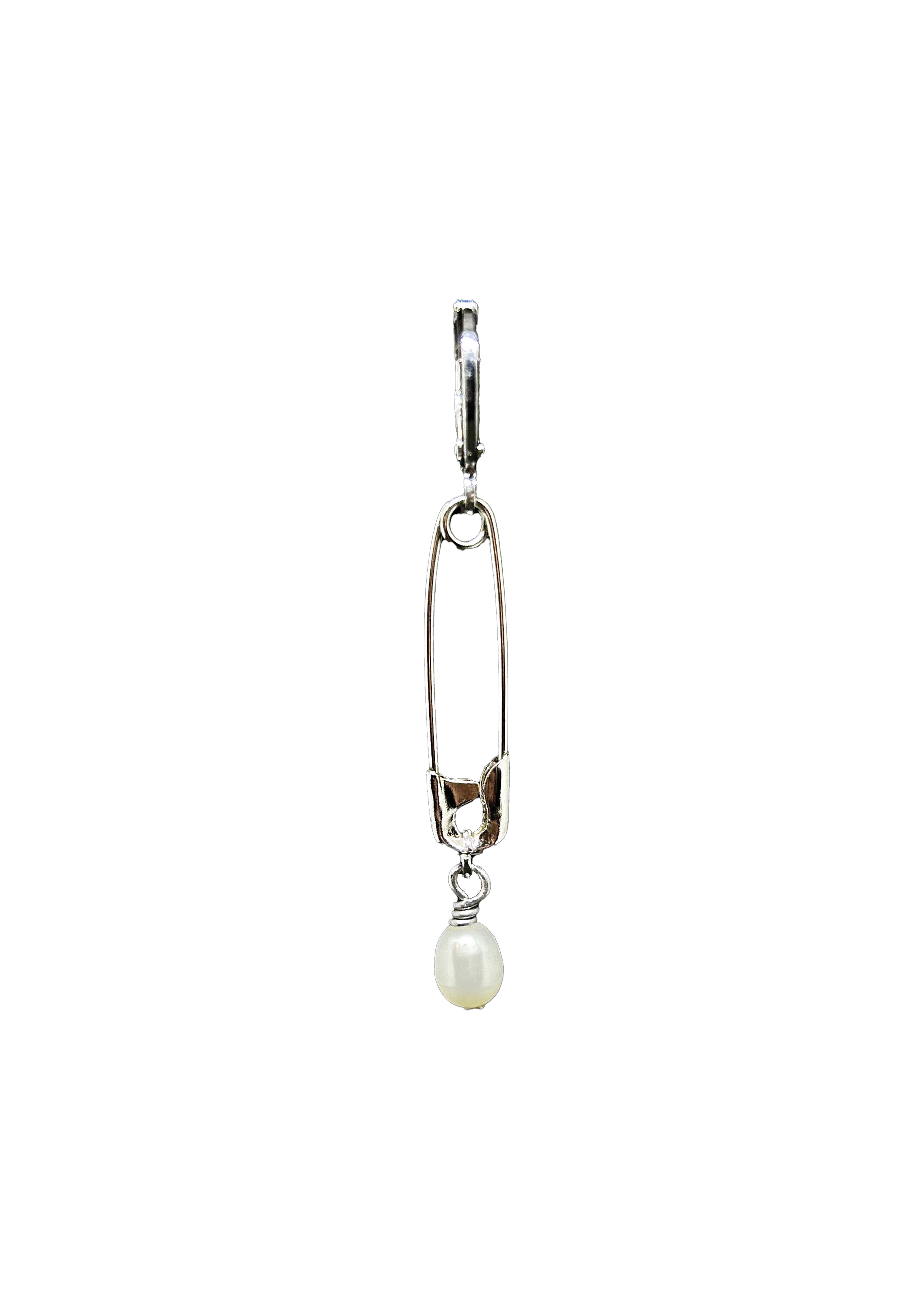 Silver SIXX earring