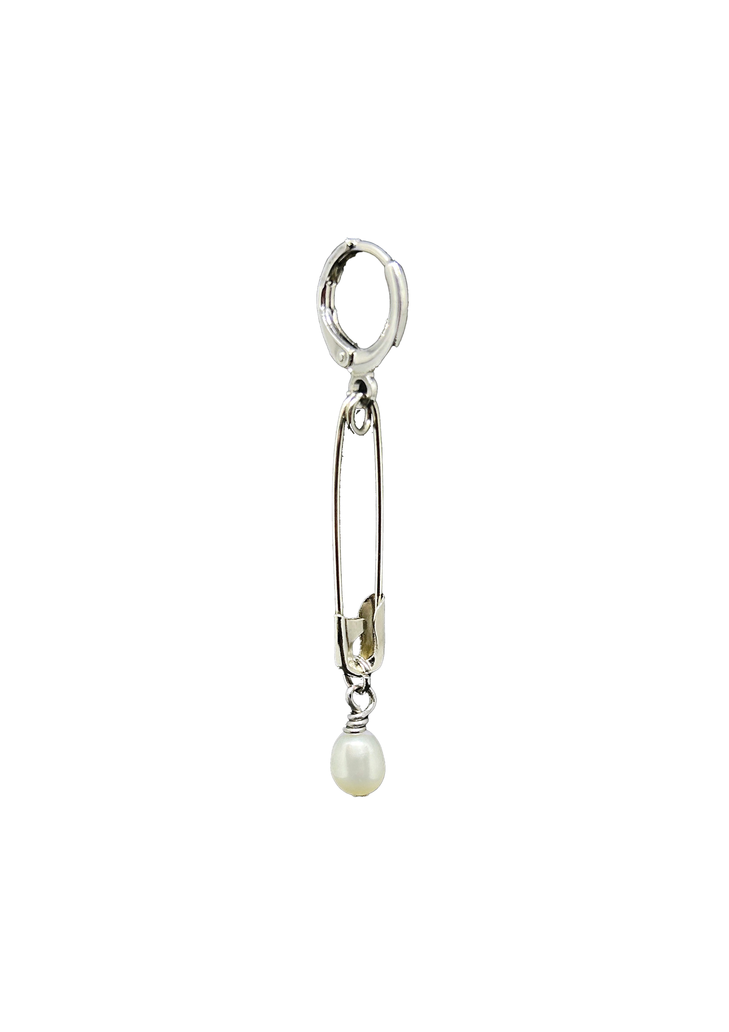 Silver SIXX earring
