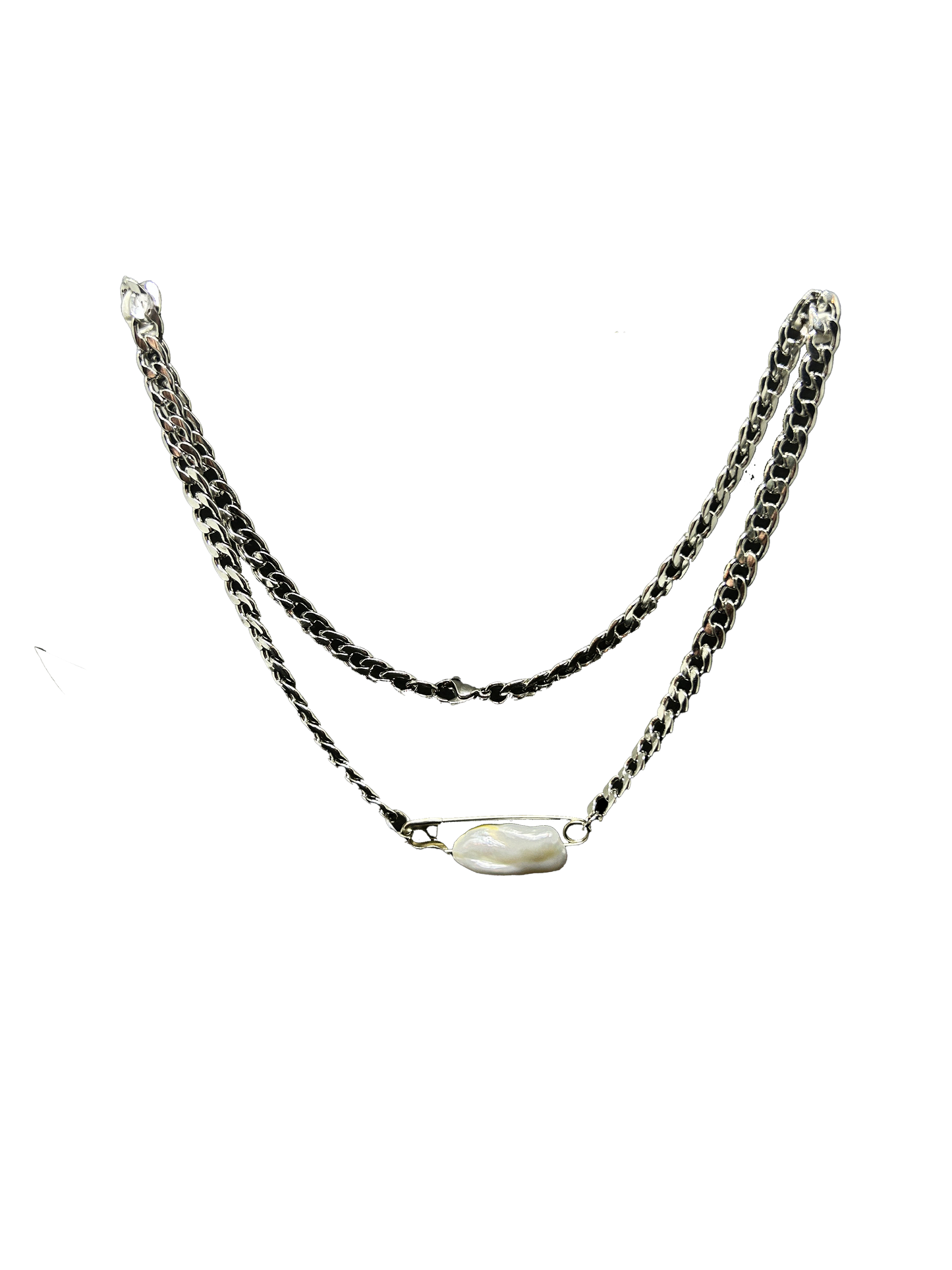 Silver SID necklace